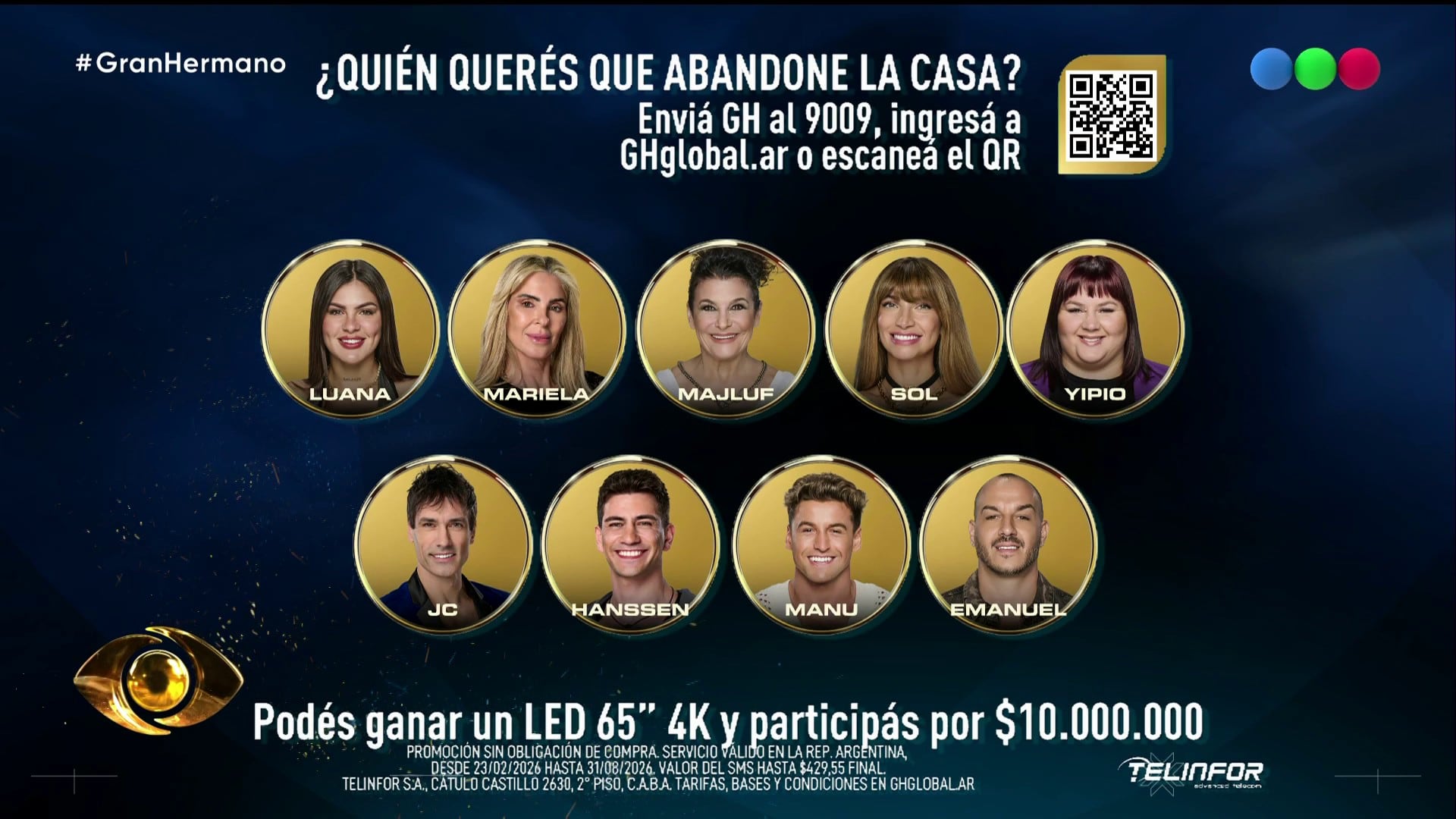 La placa de Gran Hermano es negativa y el público definirá quién abandona la casa en la gala de eliminación del lunes 13 de julio