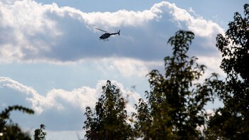 Un helicóptero de las fuerzas