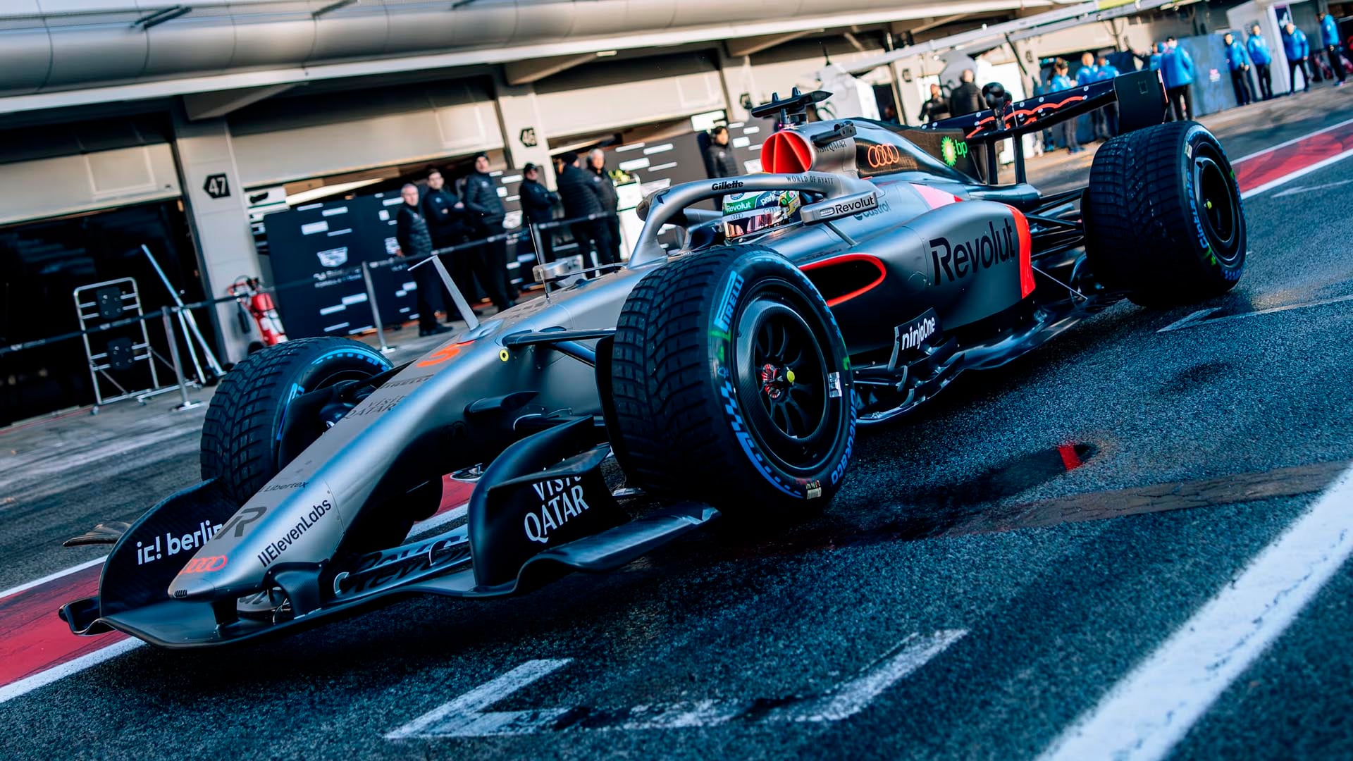 El brasileño Gabriel Bortoleto manejó el R26 de Audi, que a partir de esta temporada reemplaza a Sauber