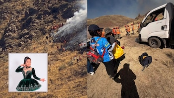 Dayan Flor viajó a Calapuja, en Puno, para entregar ayuda a familias afectadas por los incendios forestales y pedir una intervención urgente de las autoridades.