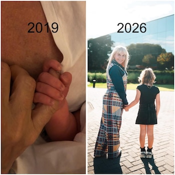 La empresaria compartió dos imágenes