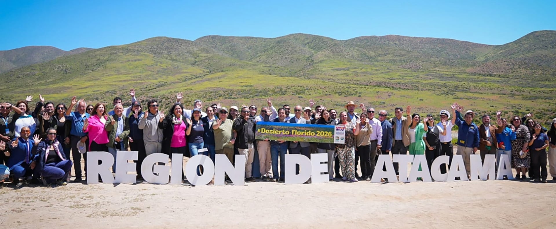 Autoridades de la Región de Atacama lanzaron esta jornada la temporada Desierto Florido 2026.