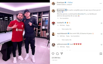 Jhoan López tras conocer a