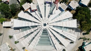 Esta fotografía aérea muestra la