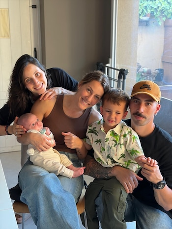 La primera salida de Mica Viciconte junto a su hijo Luca Cubero y su sobrino