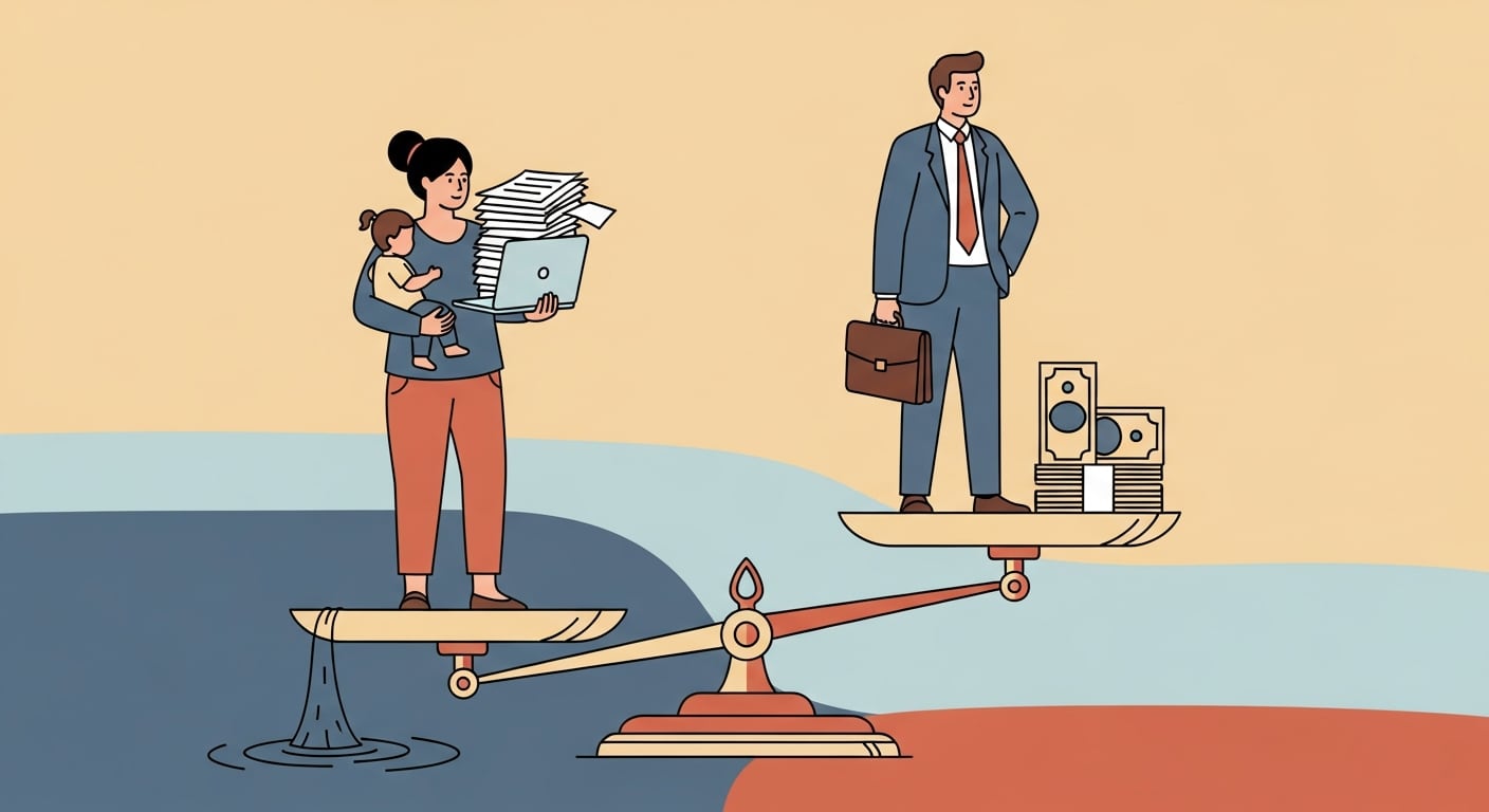 Durante el matrimonio, la mujer involucrada tenía dos empleos remunerados y percibía ingresos superiores a los de su esposo. Pese a ello, asumía en mayor medida el trabajo doméstico y el cuidado de su hijo. (Imagen Ilustrativa Infobae)