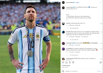 messi posteo Malba