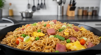 La receta de arroz frito