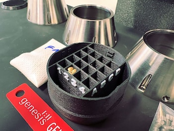 Una pieza impresa en 3D