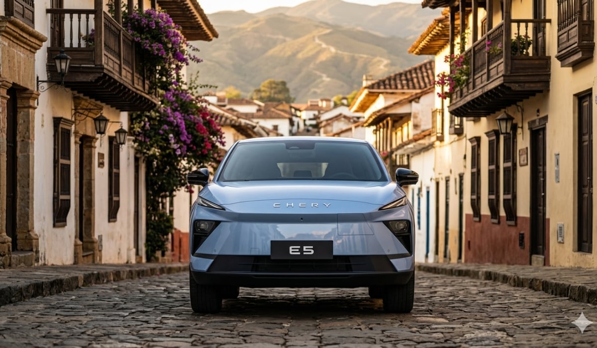 La Chery E5 llega a Colombia en preventa como una SUV 100% eléctrica, disponible desde $74.990.000 para ampliar el acceso a movilidad sostenible. (Chery)
