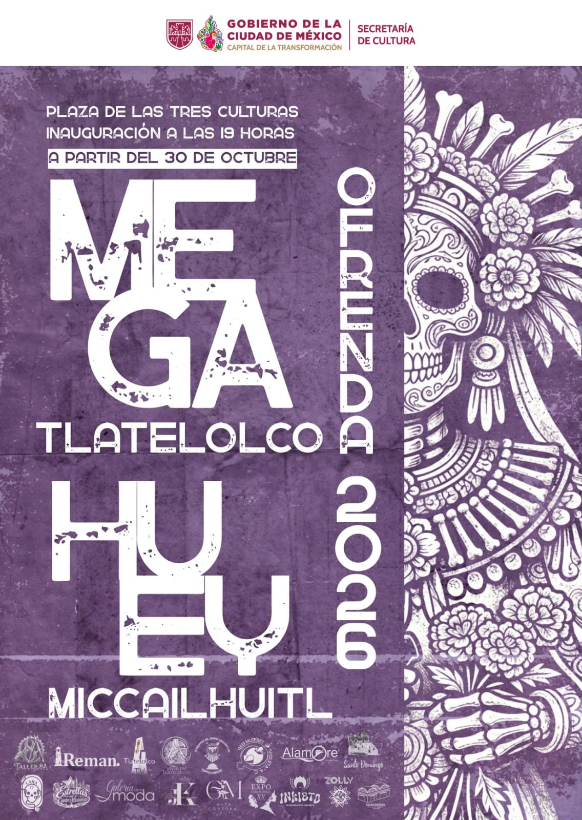 Megaofrenda de Tlatelolco comienza el 30 de octubre.