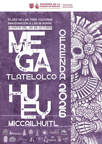 Megaofrenda de Tlatelolco comienza el 30 de octubre.