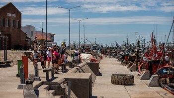 Las terrazas con sillas y