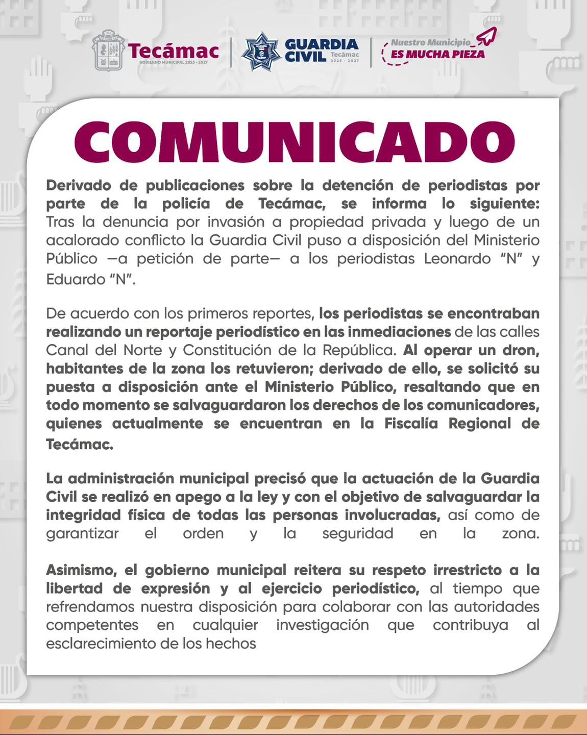 (Facebook/Gobierno Municipal de Tecámac 2025-2027)