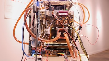 El café circula por un