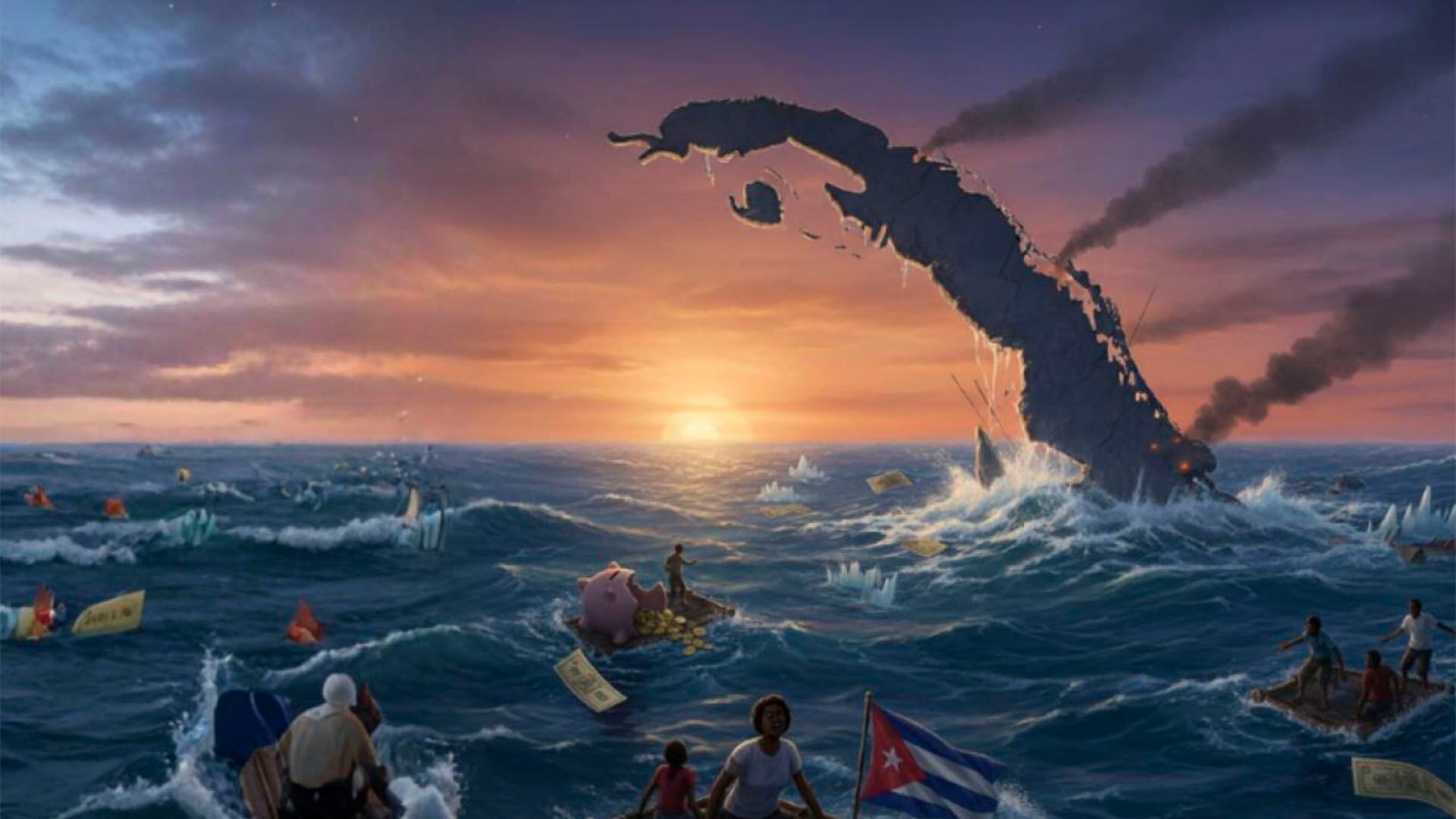 La economía cubana atraviesa una crisis sin precedentes (Ilustración: Cuba Siglo 21)