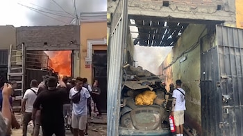 Personal de Bomberos intenta controlar