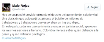 Maria Fernanda Rojas destacó que