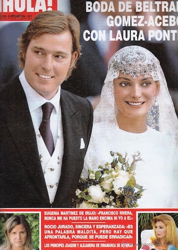 La boda de Laura Ponte en la portada de '¡Hola!'