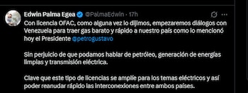 El ministro de Minas y