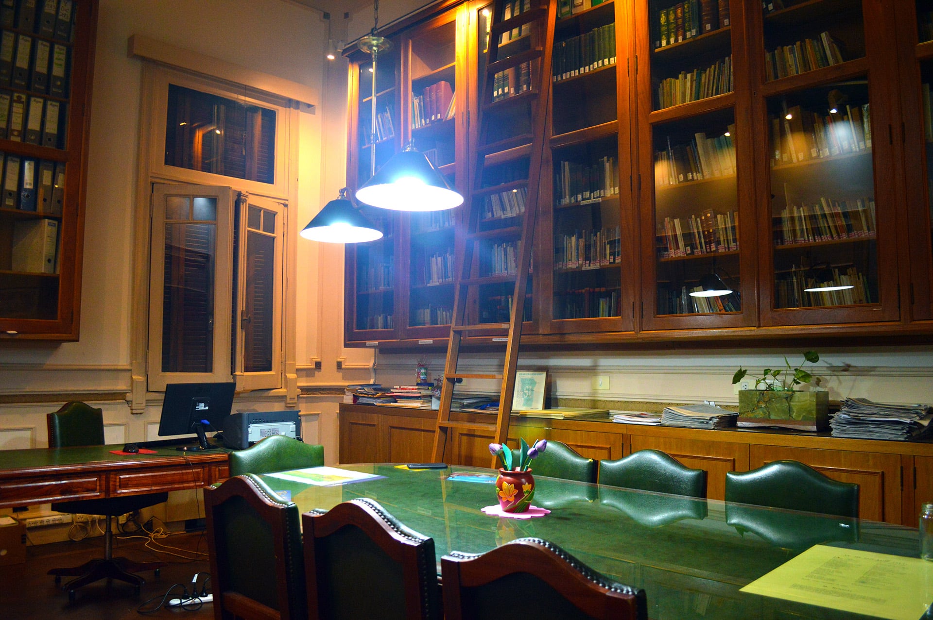 Una de las habitaciones del palacete de Recoleta