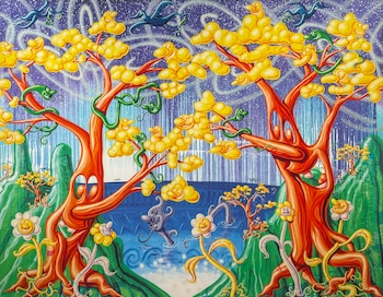 Imagen de de la exposición de Kenny Scharf