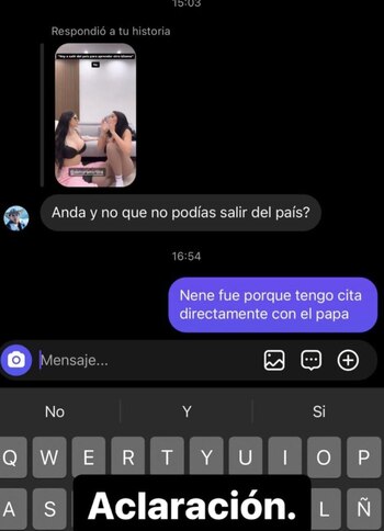 La influencer hizo pública una