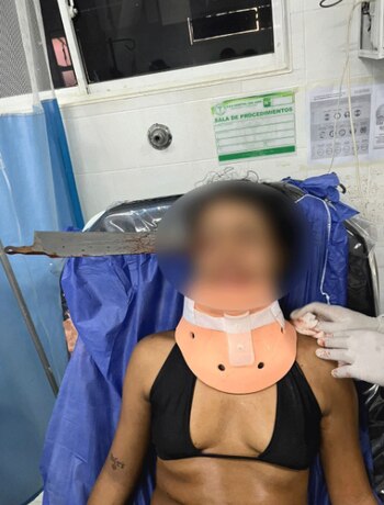 Así quedó la niña de