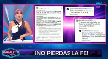 Magaly Medina comenta las reacciones en redes tras publicación de Cuto Guadalupe. Captura: Magaly TV La Firme.