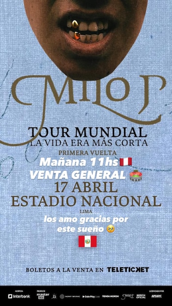 Milo J emocionado compartió historia