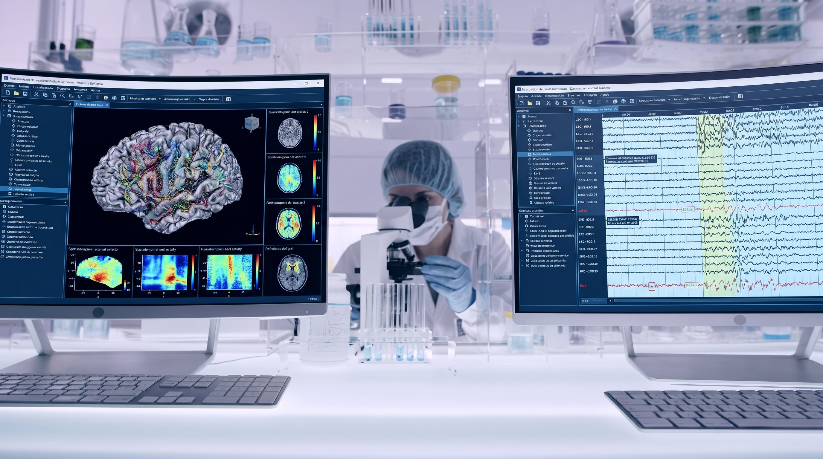El sistema informático premiado genera modelos tridimensionales del cerebro a partir de imágenes clínicas para planificar la estimulación eléctrica intracraneal. (Imagen Ilustrativa Infobae)
