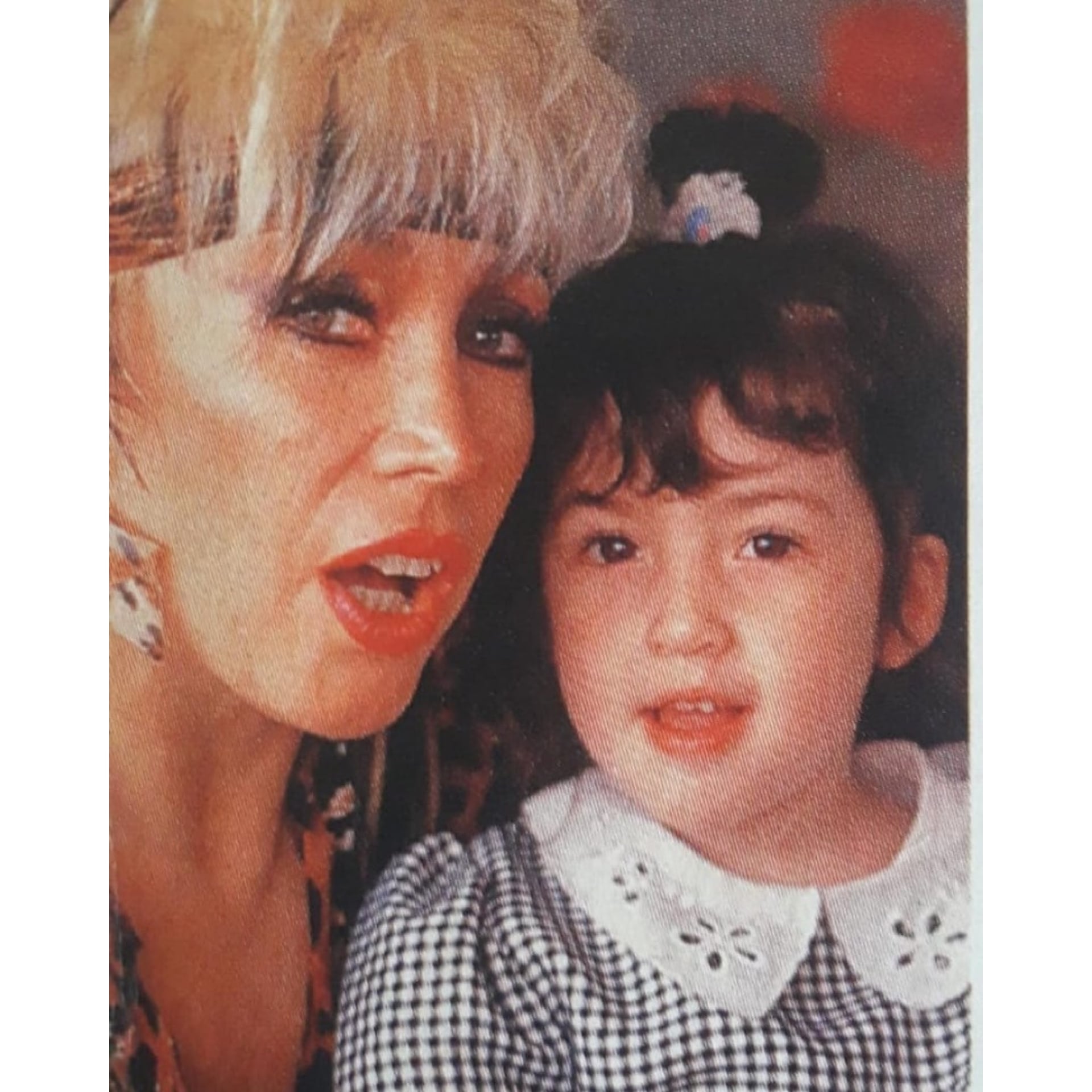 Moria y Sofía Gala en una vieja postal familiar