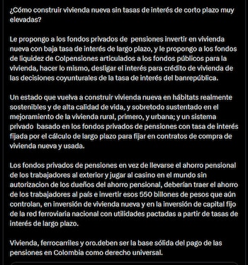 Gustavo Petro - crédito @petrogustavo