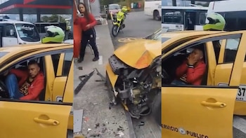 Comportamiento de hombre tras accidente