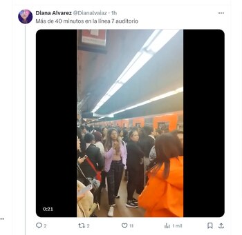 Reportan retrasos en la Línea