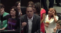 Entre gritos y reclamos se realiza la sesión de desafuero de Cuauhtémoc Blanco en la Cámara de Diputados