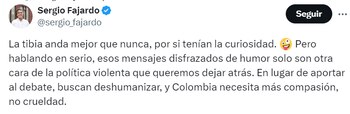 Sergio Fajardo aseguró que Colombia