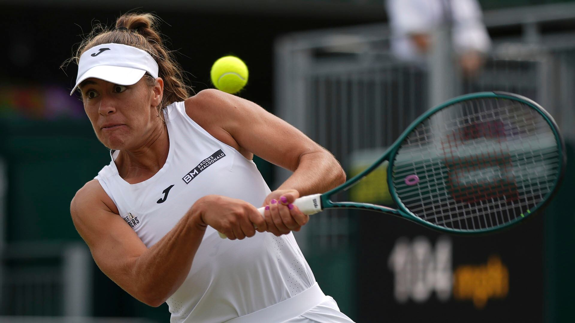 Solana Sierra venció en el debut del WTA 125 de Mallorca a la italiana Dalila Spiteri (Crédito: AP Photo/Alastair Grant)