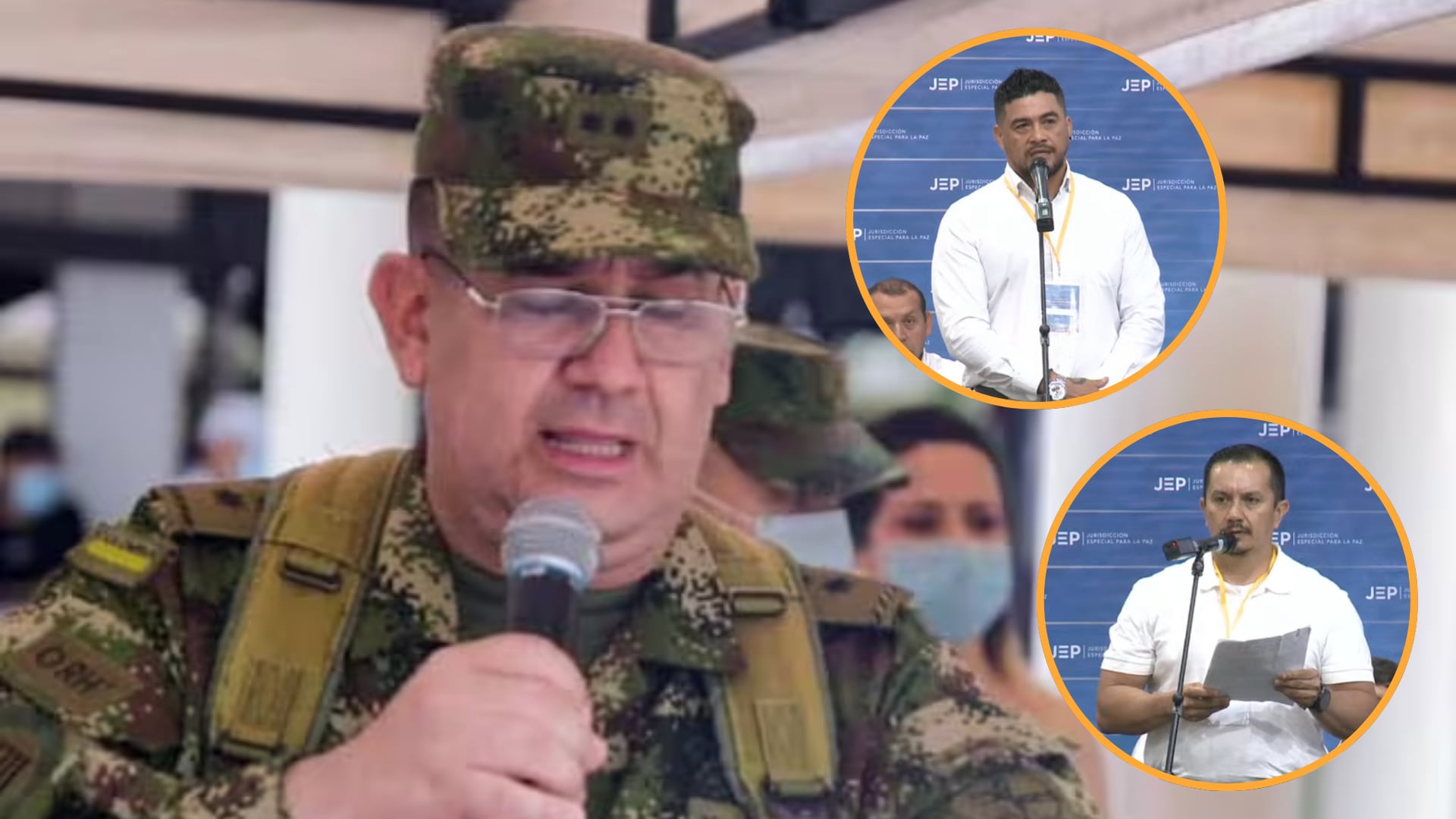 En una audiencia ante la JEP, dos exmilitares revelaron cómo el general Huertas, en su rol de capitán, ordenó ejecuciones extrajudiciales - crédito redes sociales - JEP