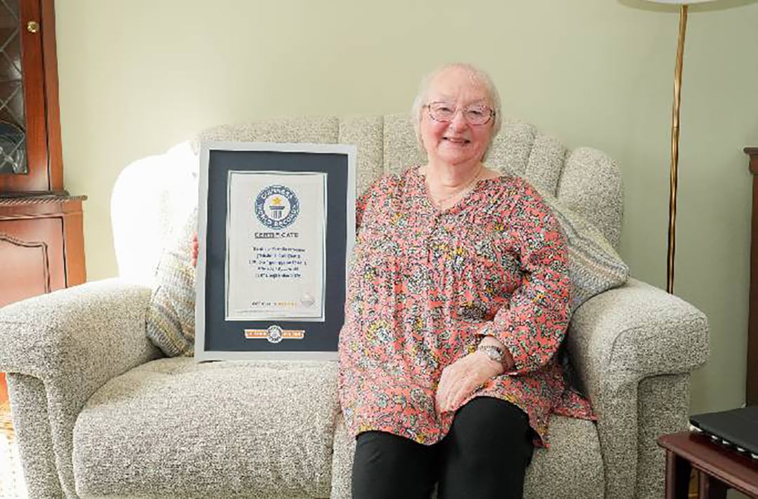 La jugadora escocesa descubrió Fortnite en 2017 tras observar a uno de sus nietos durante una partida (Créditos: Guinness World Records)