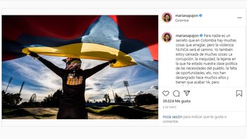 Mariana Pajón en Instagram.