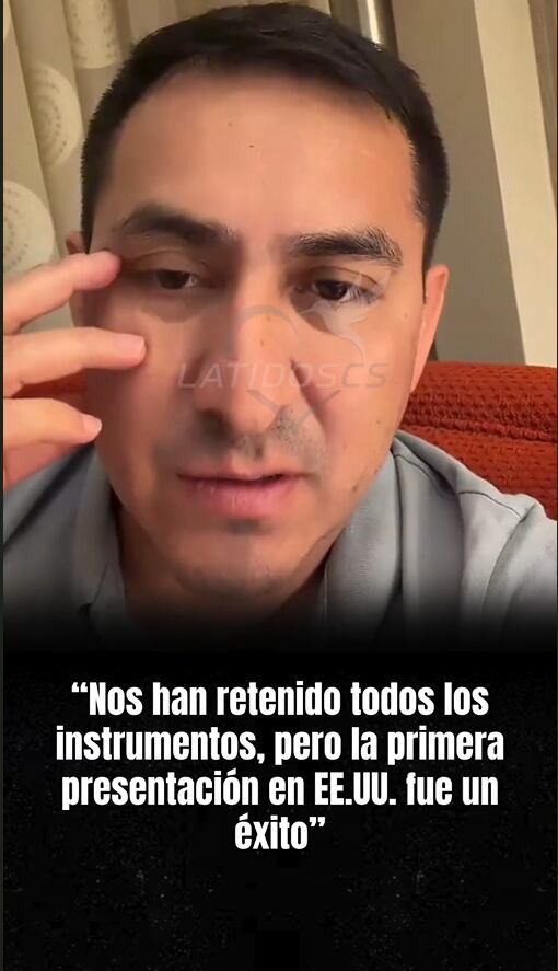 Edwin Guerrero, líder de Corazón Serrano, aborda la retención de instrumentos de la agrupación en Estados Unidos tras su primera presentación exitosa en el país.