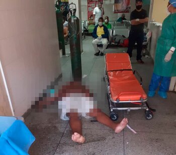 Así fue abandonado durante horas