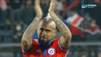 El chileno salió del campo