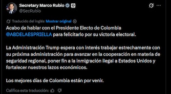 Marco Rubio - crédito @SecRubio/X