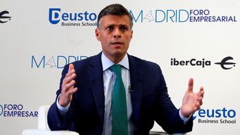 Leopoldo López en la charla