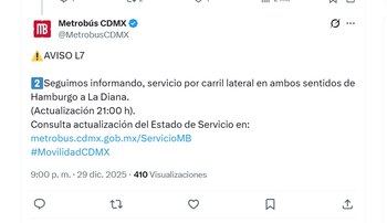 (X/ @MetrobusCDMX)