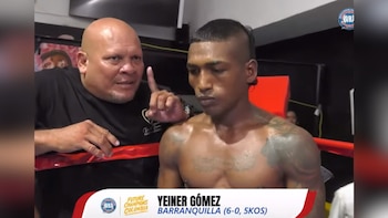 El joven que venía invicto cayó en su última pelea - crédito captura de pantalla World Boxing Association/Youtube