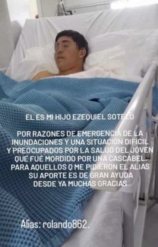 La comunidad de Goya donó sangre en el Hospital Camilo Muniagurria para respaldar el tratamiento médico del joven afectado (Gentileza)