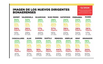 La imagen de los dirigentes bonaerenses (cuadro de Isasi-Burdman)